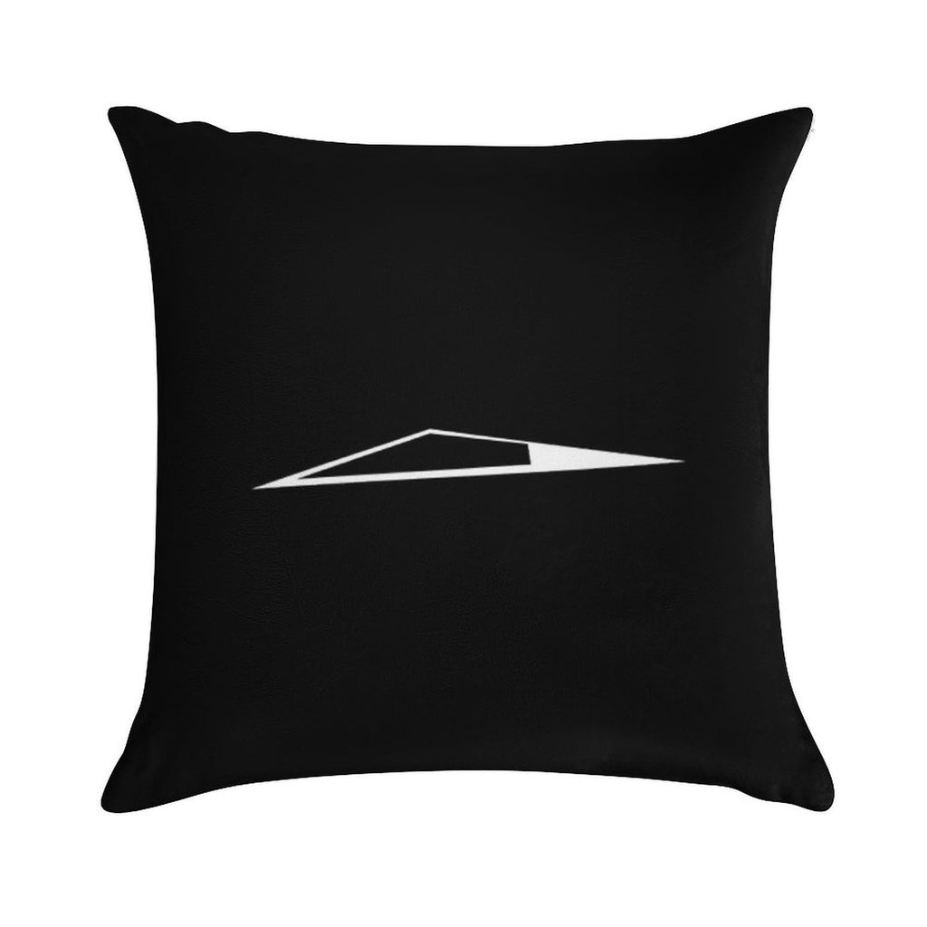 Tesla Cybertruck Minimalist Glowing Triangle Soft Skin-Friendly Throw Pillow