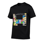 Disney Pixar Collection Color Periodic Table Of Characters  Soft T-Shirt