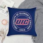 University of Illinois at Chicago - UIC Soft Bedroom Essential Throw Pillow