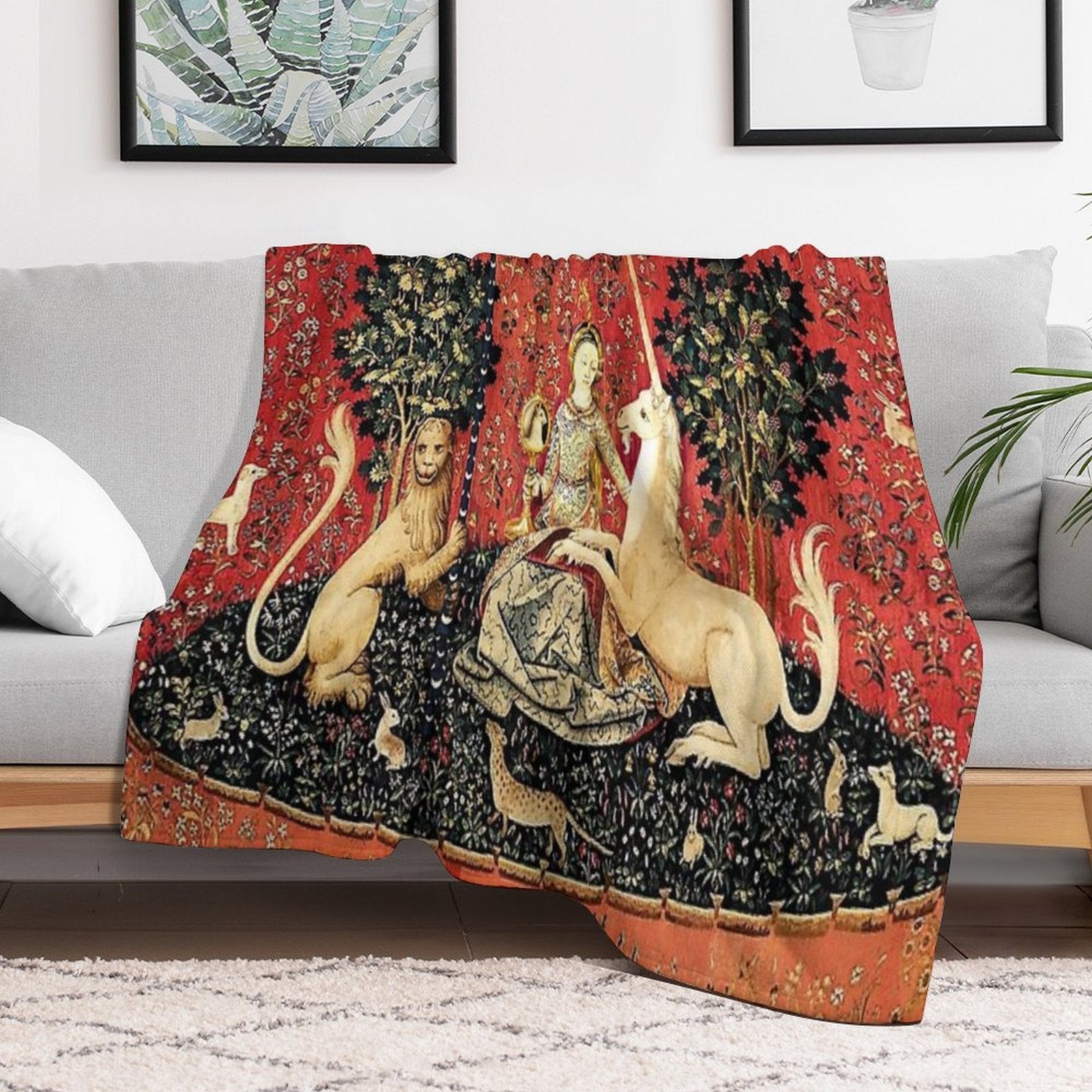 The Lady And The Unicorn À Mon Seul Désir - Sight Quick-dry Throw Blanket
