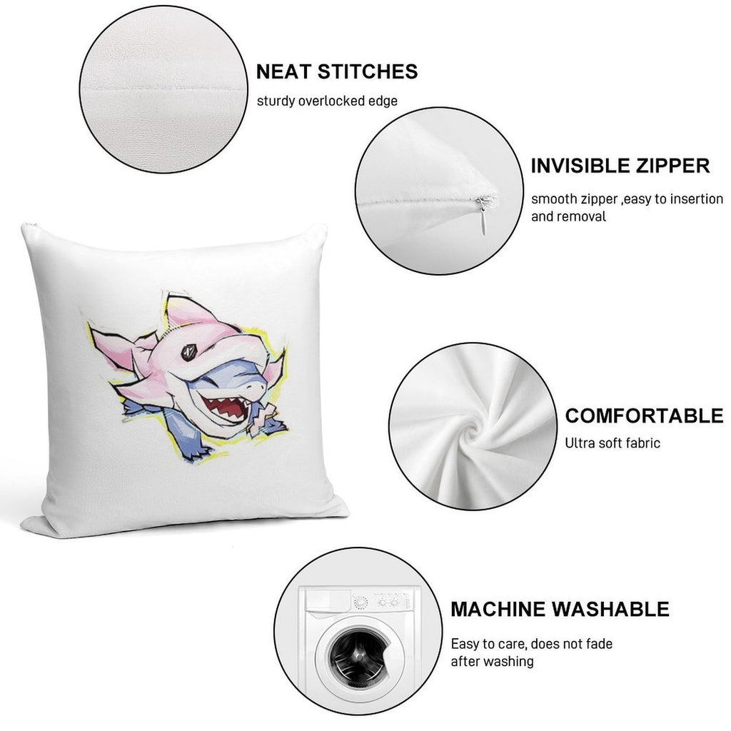 Rivals Jeff The Land Shark Incognito Dolphin Soft Home Decor Throw Pillow