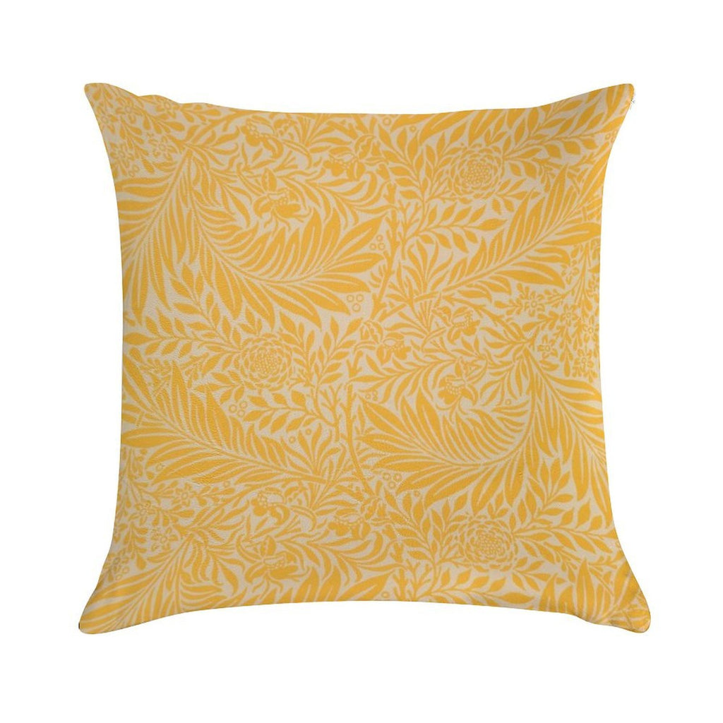 Yellow Larkspur Soft Warmth Comfort Throw Pillow