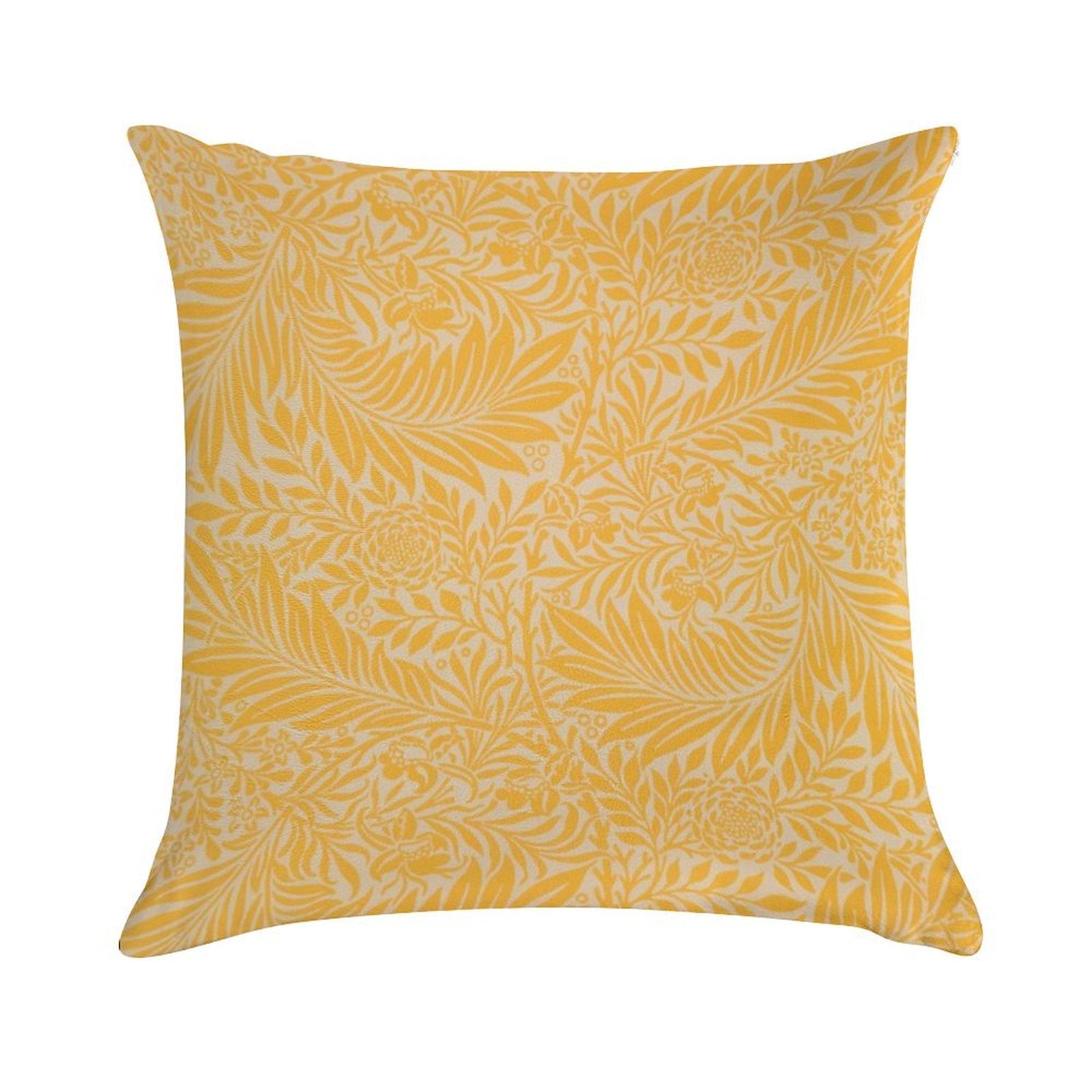 Yellow Larkspur Soft Warmth Comfort Throw Pillow