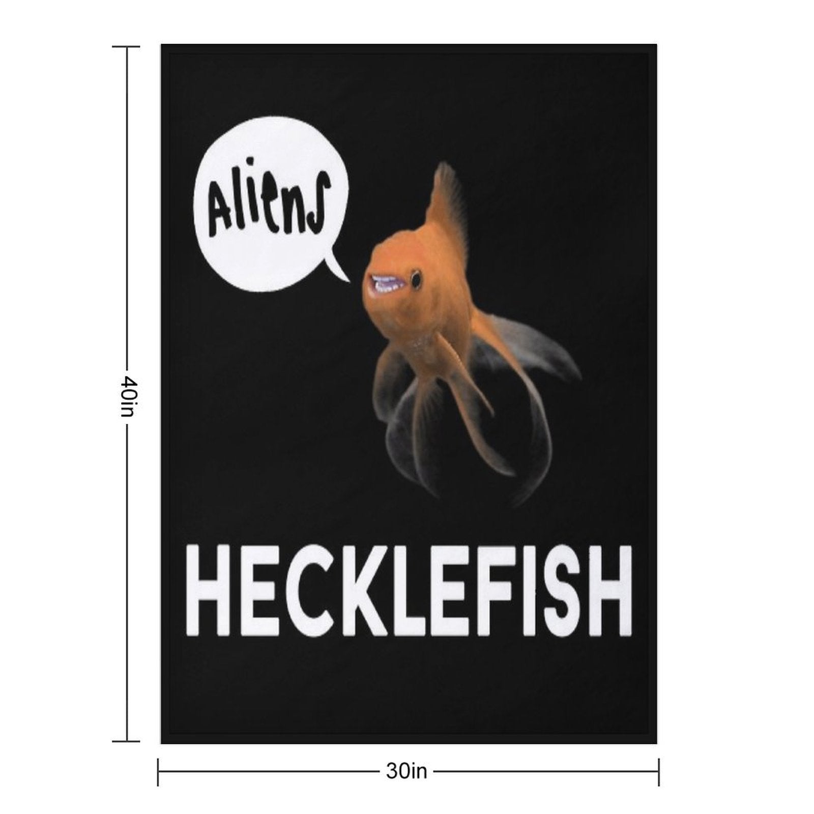 Hecklefish Shrink-resistant Throw Blanket