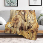 Lions Lightweight Throw Blanket