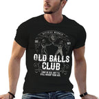 I May Be Old But I'll Still Whoop Your Ass 50th Birthday  Ribbed Collar T-Shirt
