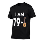 80 Years Old Guitar Player Gift 80th Birthday  Eco-friendly Material T-Shirt