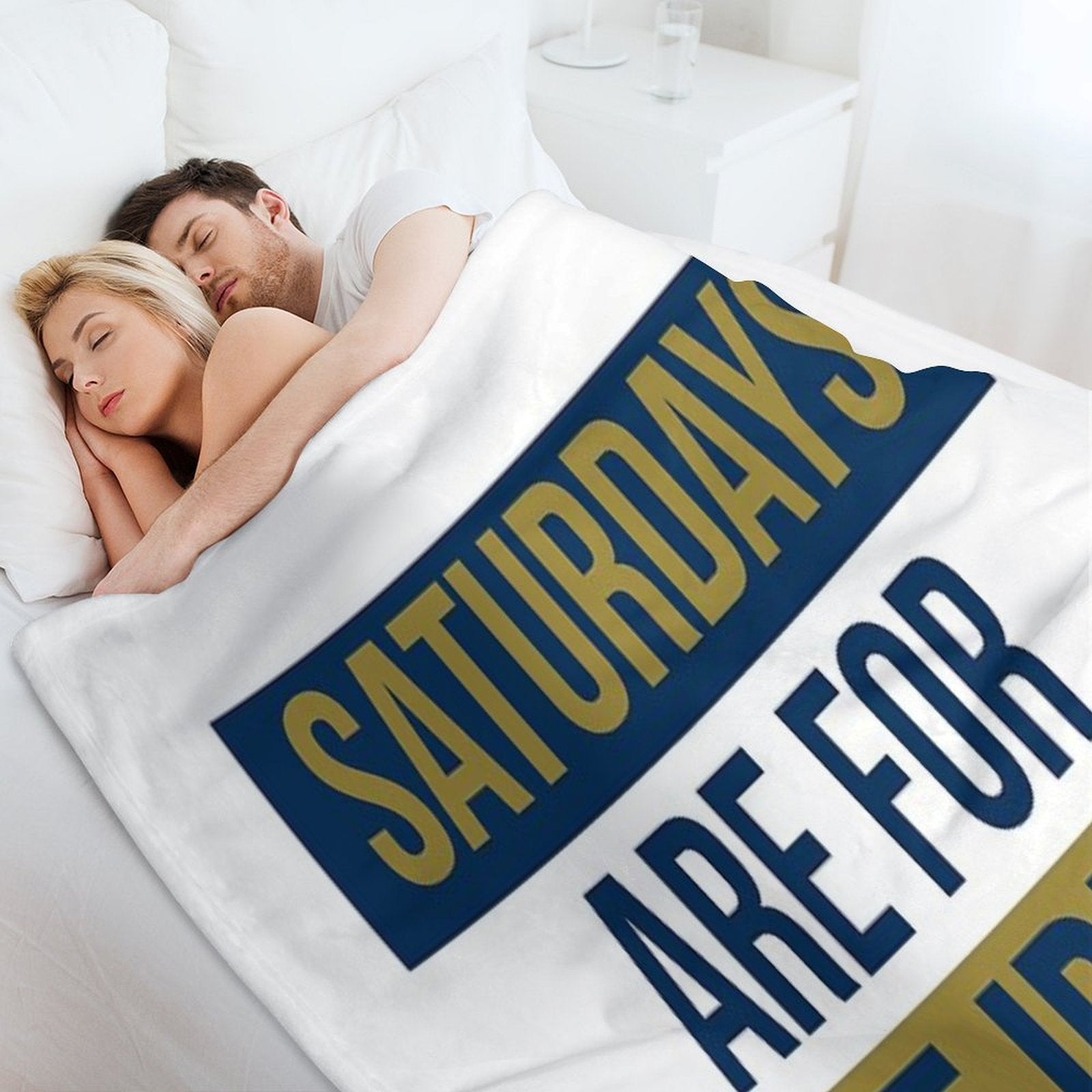 Saturdays Are For The Irish Shirts & Stickers Travel-friendly Throw Blanket
