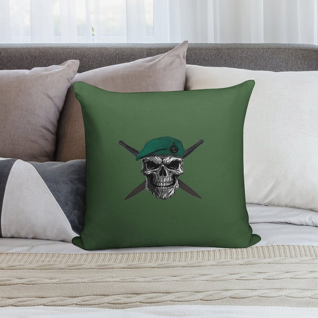 Royal Marines Skull And Dagger Soft Gift Ready Throw Pillow