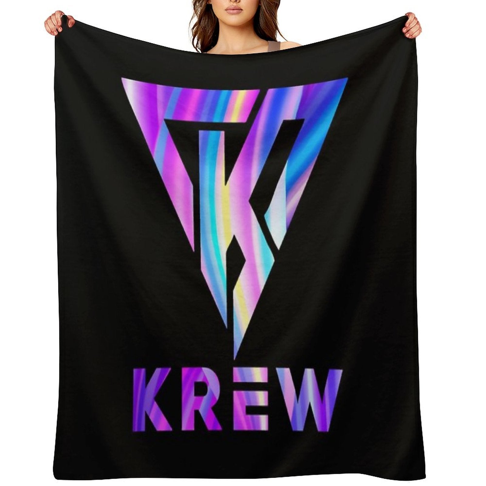 Funneh And The Krew T-ShirtKrew Logo Fresh Travel-friendly Throw Blanket