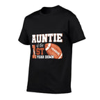 Auntie Of The 1 Year Old Birthday Football 1st Year Down  Lightweight T-Shirt