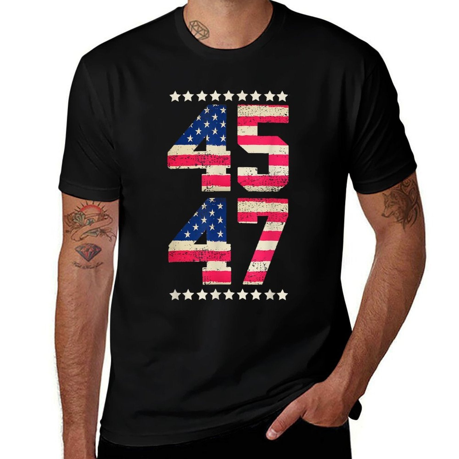 Funny QR President Trump 4547 QR Trump Dancing Code (Back)  Odor-resistant T-Shirt