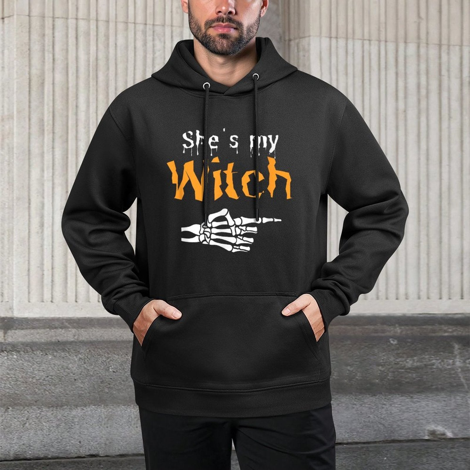 Halloween Shes My Witch Customizable Surface Hoodie