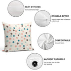 Pretty Confetti Polka Dot Pattern Soft Durable Construction Throw Pillow
