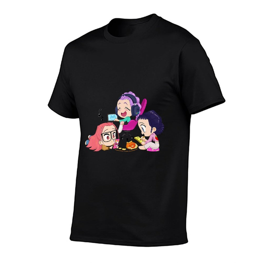 Kpop Demon Hunters Chibi Huntrx Chillin at Home Premium  Durable T-Shirt