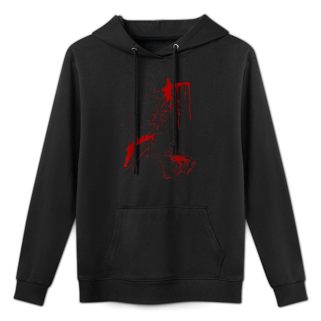 Blood Splatter Halloween Fake Bloody Spatter Zombie Victim Breathable Fabric Hoodie