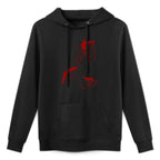 Blood Splatter Halloween Fake Bloody Spatter Zombie Victim Breathable Fabric Hoodie