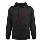 Blood Splatter Halloween Fake Bloody Spatter Zombie Victim Breathable Fabric Hoodie
