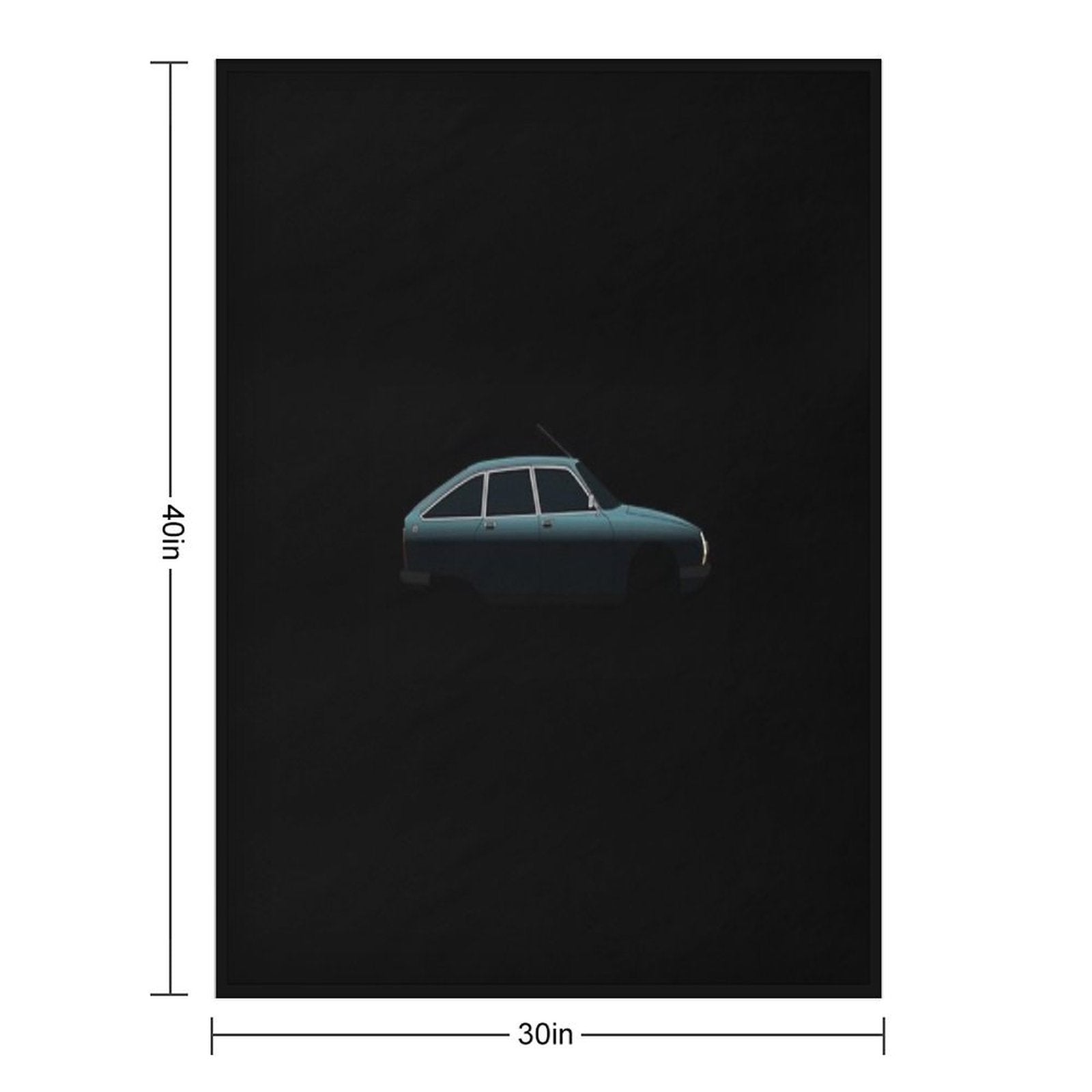 Citroën GS (1970-1979) - 'Night Cruise Series #11' Easy Care Throw Blanket