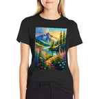 Flowers And Landscape  Vintage-inspired T-Shirt