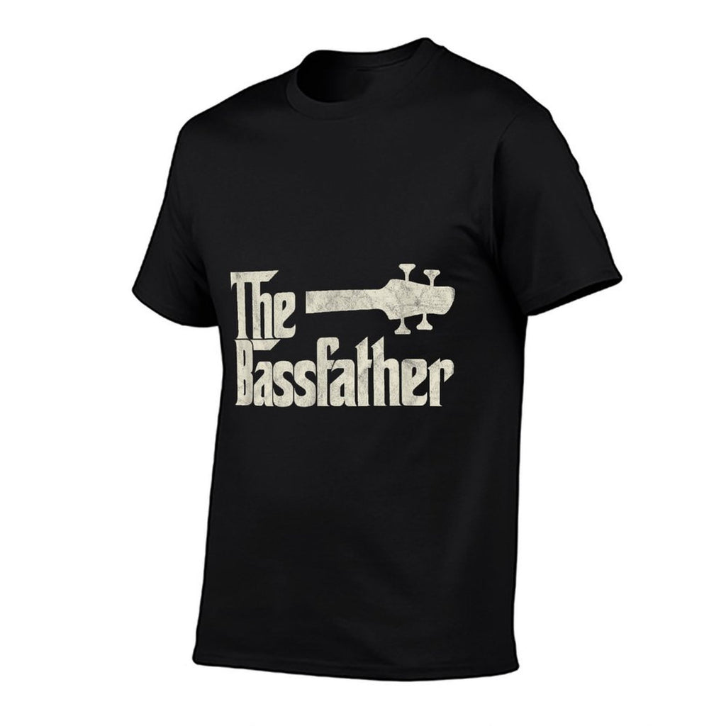 The Bassfather - Distressed Bass Player Dad Fathers Day  Vintage-inspired T-Shirt