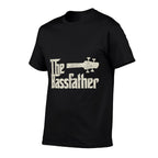 The Bassfather - Distressed Bass Player Dad Fathers Day  Vintage-inspired T-Shirt