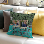 Midsomer Murders with Inspector Barnaby, Crime Series Soft Home Decor Throw Pillow