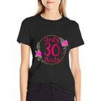 Dirty 30th Birthday Born in 1992 As Thirty Year Old Women  Heathered Texture T-Shirt
