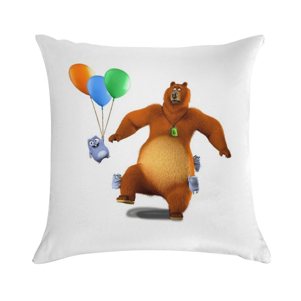 Grizzy And Lemmings Toys Soft Shrink-Resistant Throw Pillow