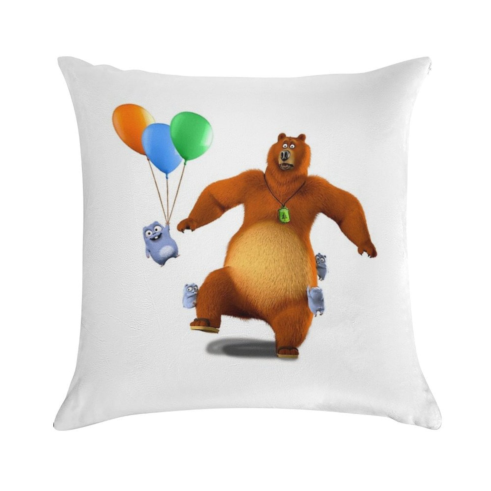 Grizzy And Lemmings Toys Soft Shrink-Resistant Throw Pillow