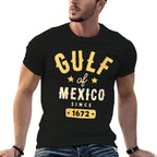 Womens Gulf of Mexico Since 1672  Fade-proof Color T-Shirt