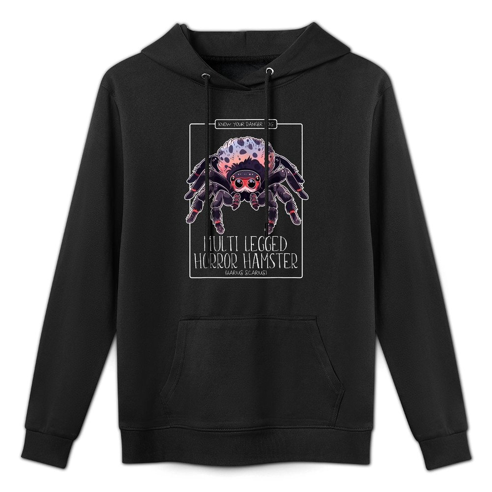 Multi-Legged Horror Hamster  Funny Cute Tarantula Meme Customizable Surface Hoodie