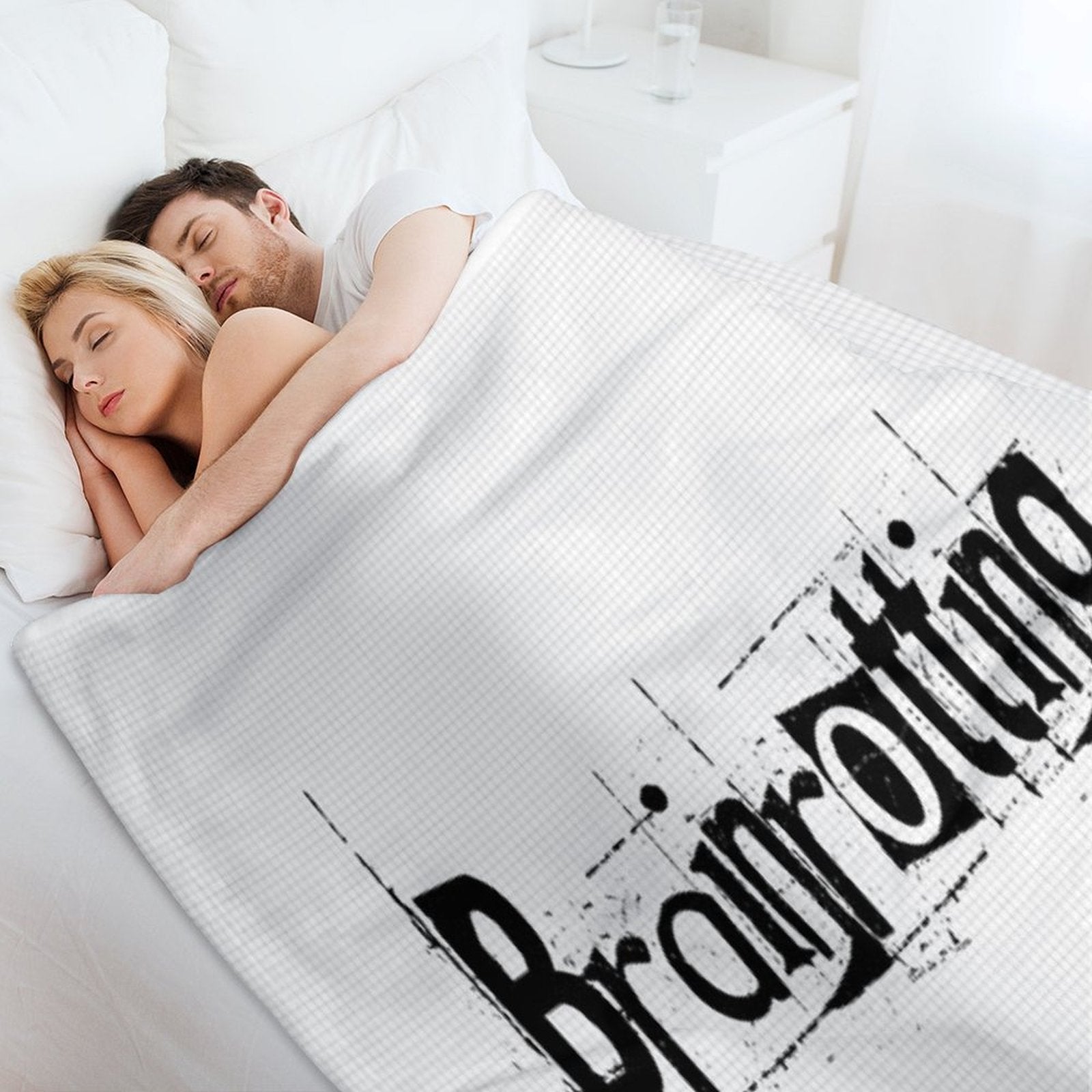 Brainrotting Funny Meme Print Anti-pilling Throw Blanket