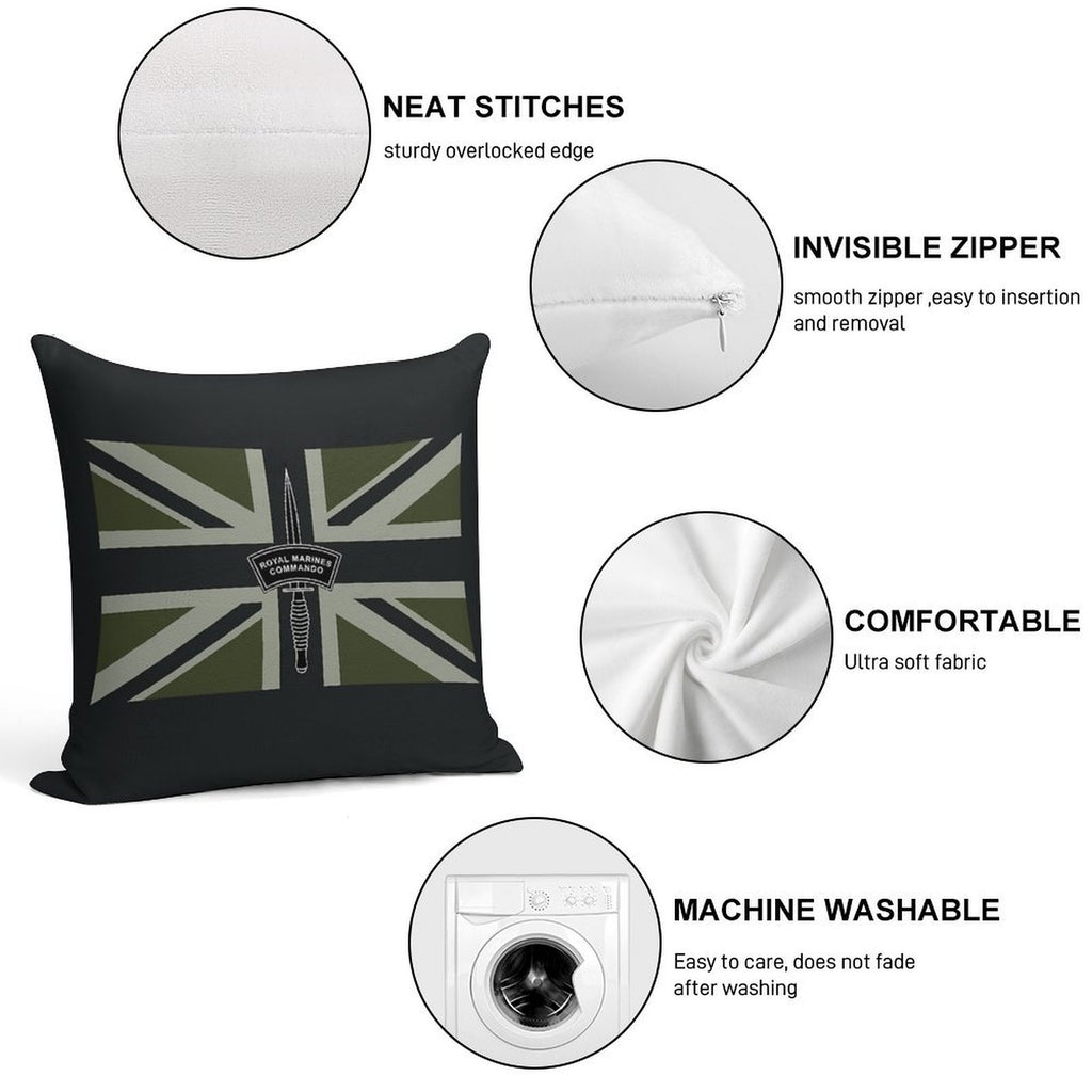 Royal Marines Commando Soft Multiple Sizes Throw Pillow