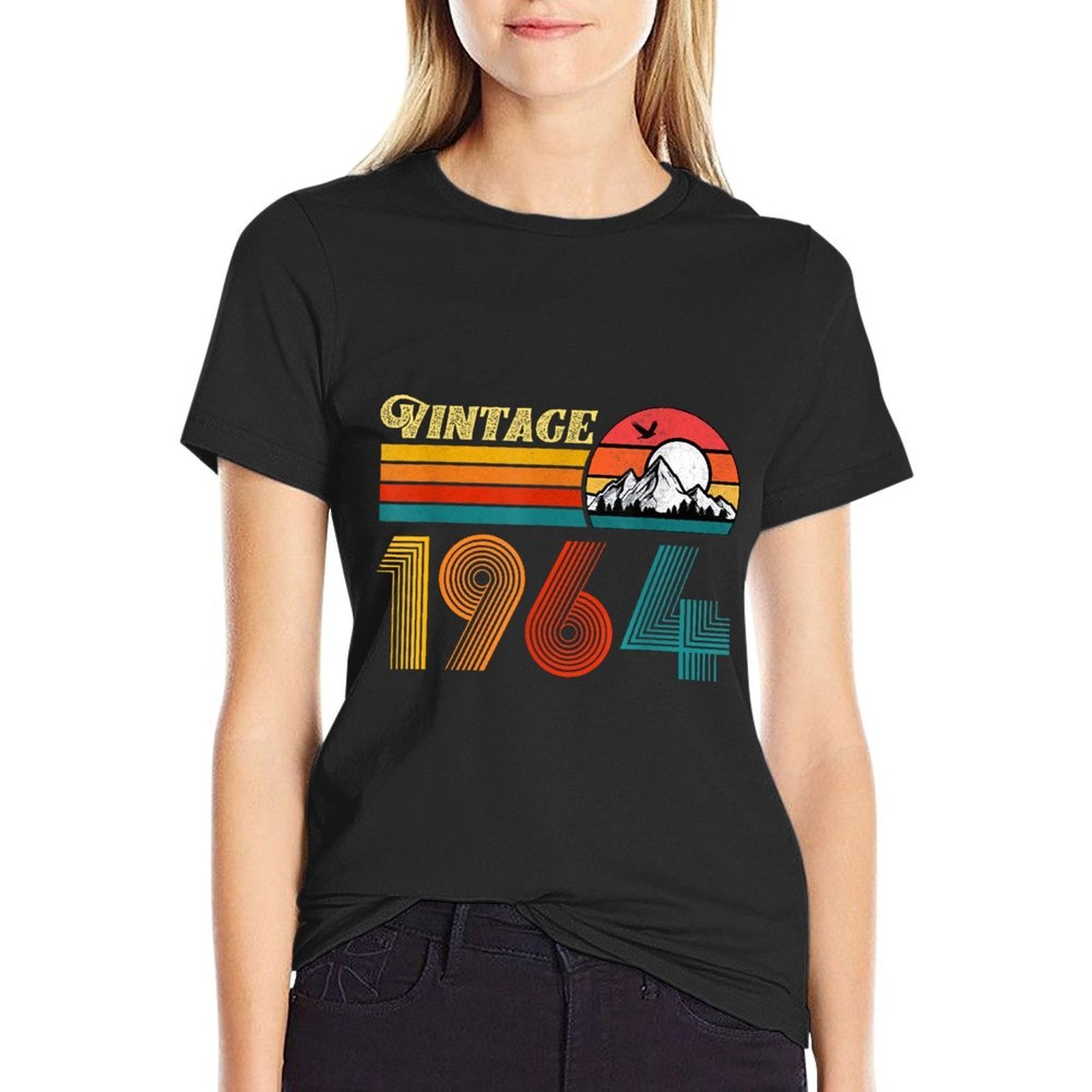60th Birthday 60 Year Old Men Women Retro Vintage 1964  Lightweight T-Shirt