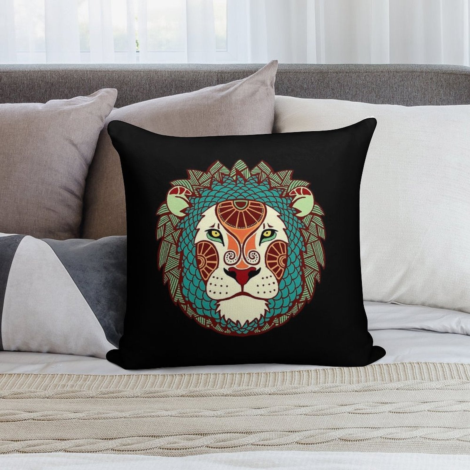 Leo Soft Multiple Sizes Throw Pillow