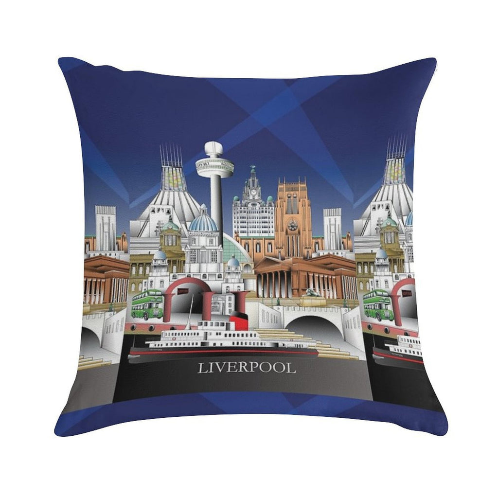 Liverpool City UK Soft Style Accent Throw Pillow
