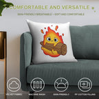 Calcifer (Howl’s Moving Castle) Soft High-Density Material Throw Pillow
