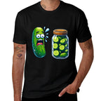 Funny Pickle Surprise A Cucumber And A Jar Of Sliced Pickles  Moisture-wicking T-Shirt