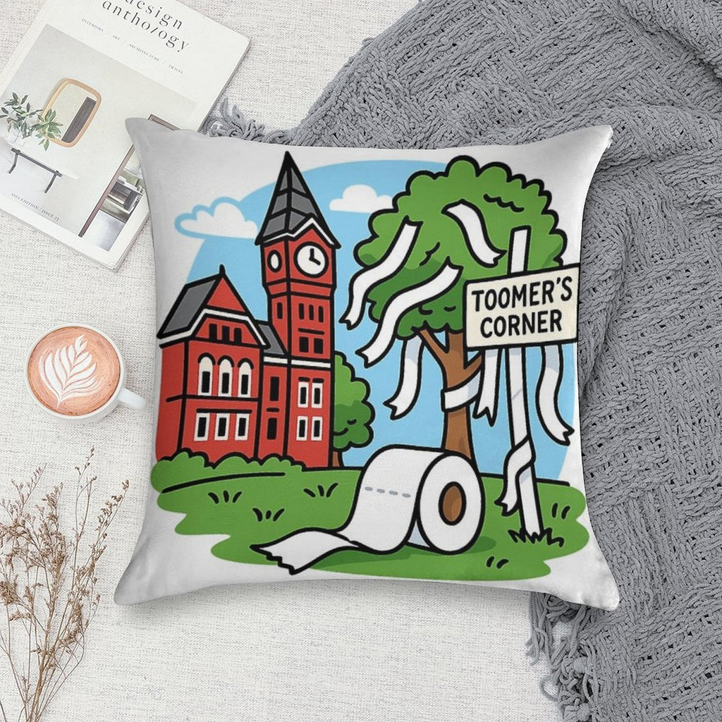 Toomer Auburn Soft Hidden Zipper Throw Pillow