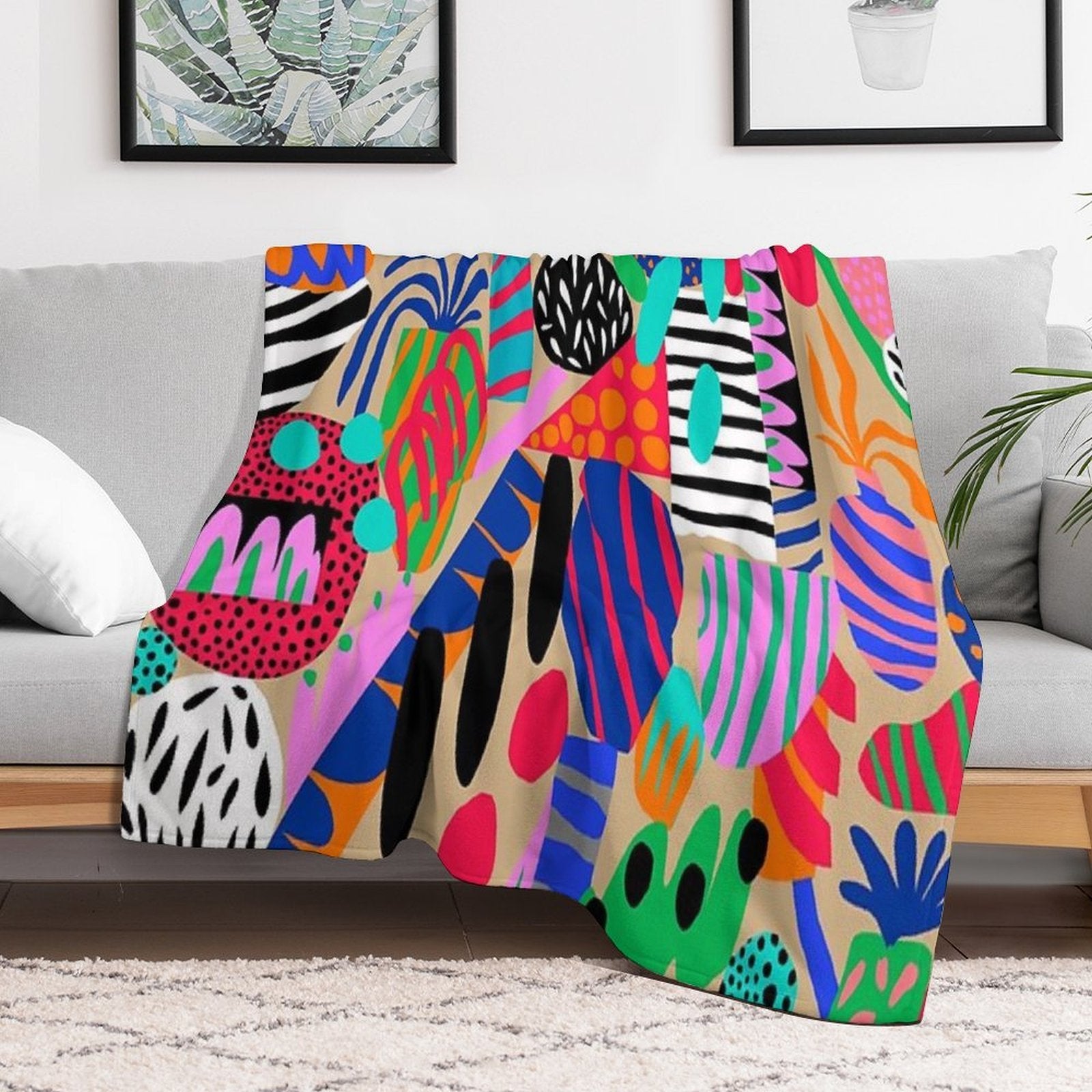 Space Garden Lightweight Throw Blanket