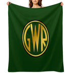 GWR Roundel Or Shirt Button (1934- 1942) Shrink-resistant Throw Blanket