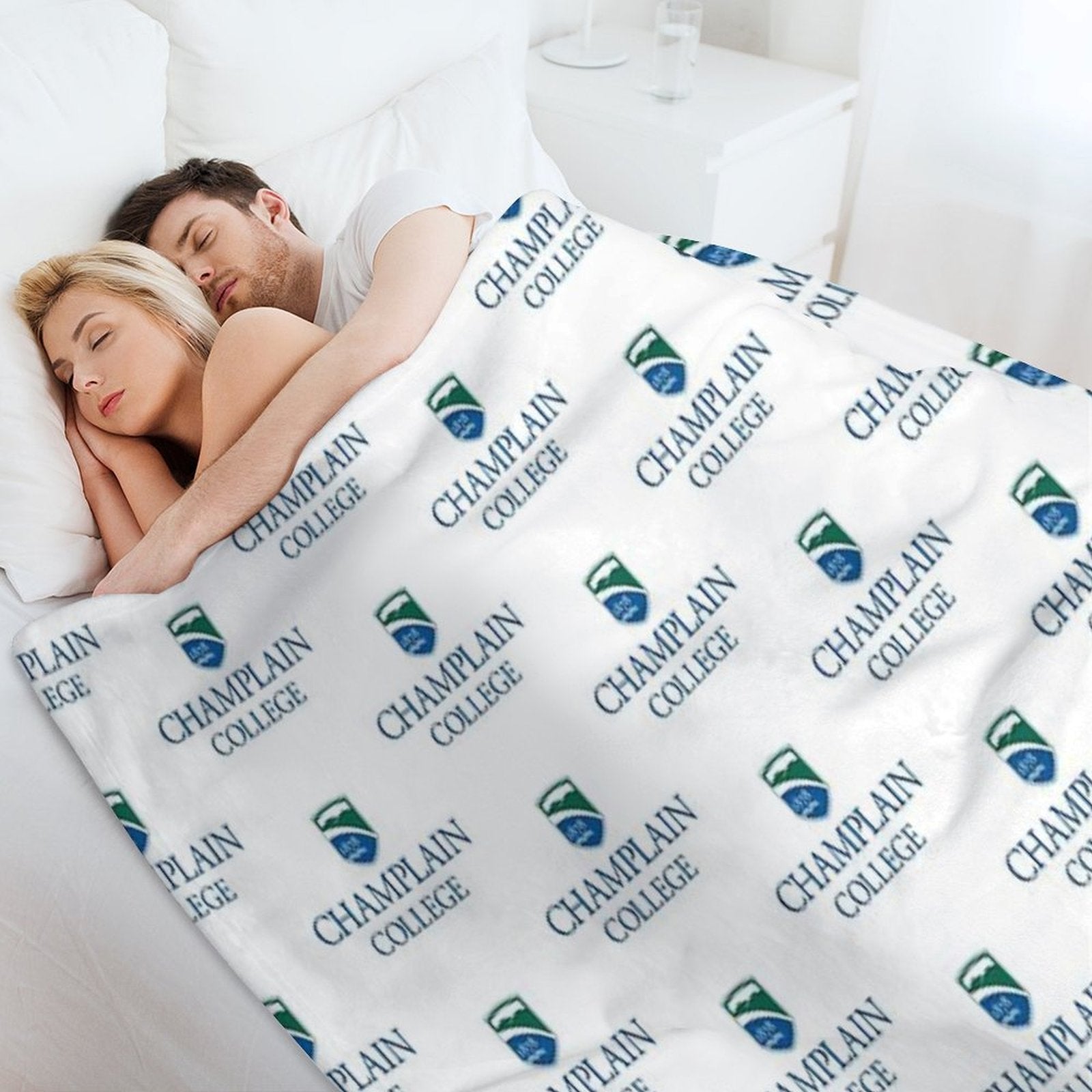 Champlain College Comfort Throw Blanket