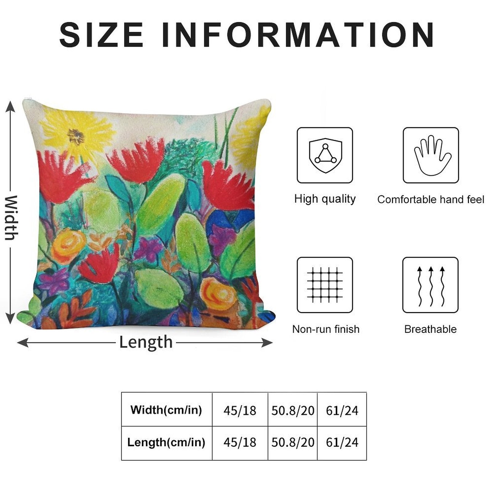 Flower Power Soft Warmth Comfort Throw Pillow