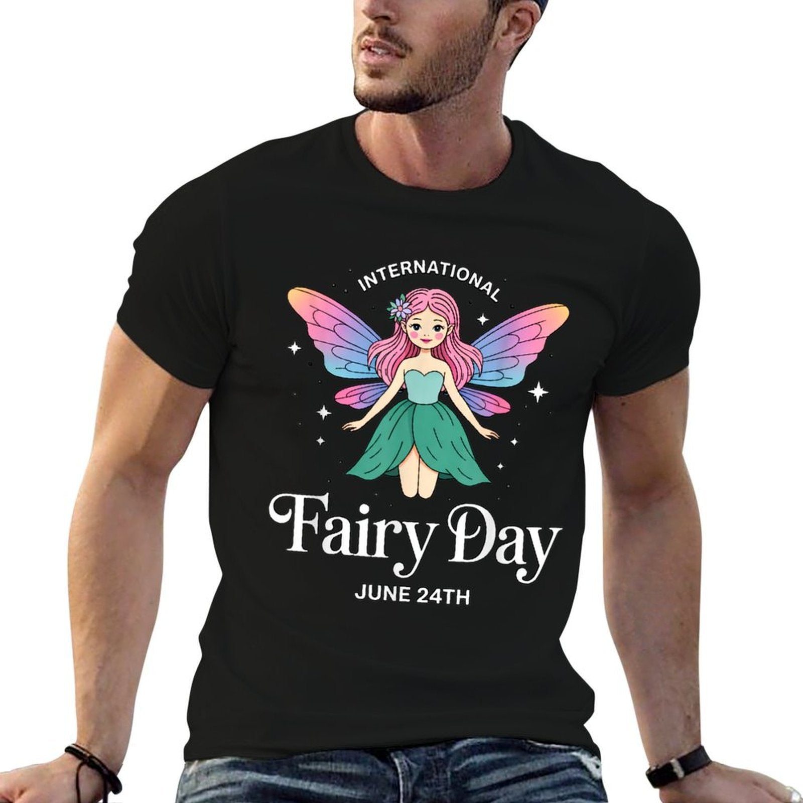 International Fairy Day June 24th Fairy Fantasy Lovers Day  Lightweight T-Shirt