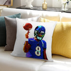 Handdrawn Lamar Soft Durable Construction Throw Pillow