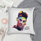 Roger Federer Pop Art Portrait133 Soft Skin-Friendly Throw Pillow