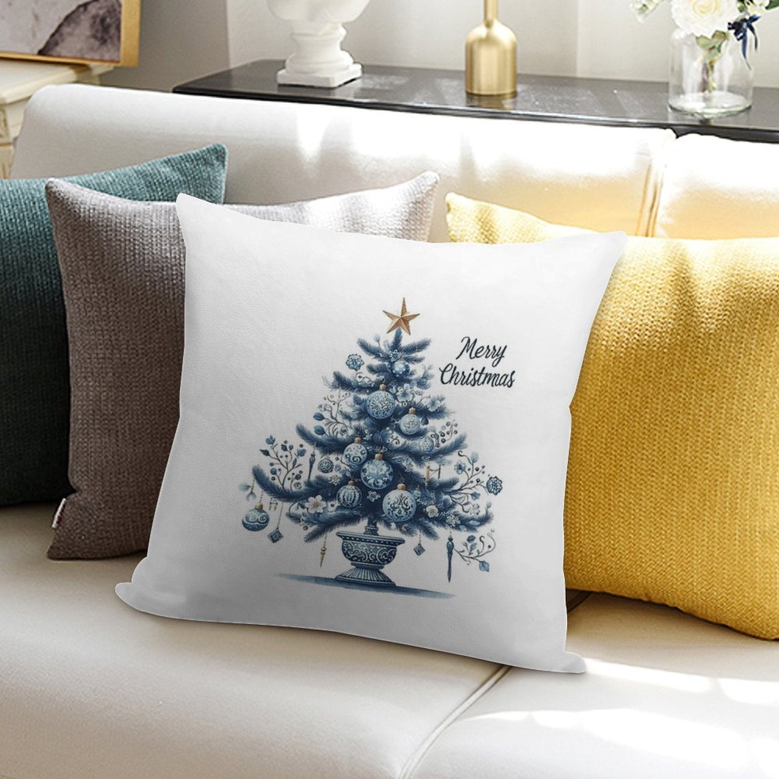 Chinoiserie Christmas A Chinoiserie Christmas Soft Anti-Pilling Throw Pillow