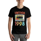 1998 21st Birthday  Retro Vintage 1998 Birthday  Polyester Blend T-Shirt