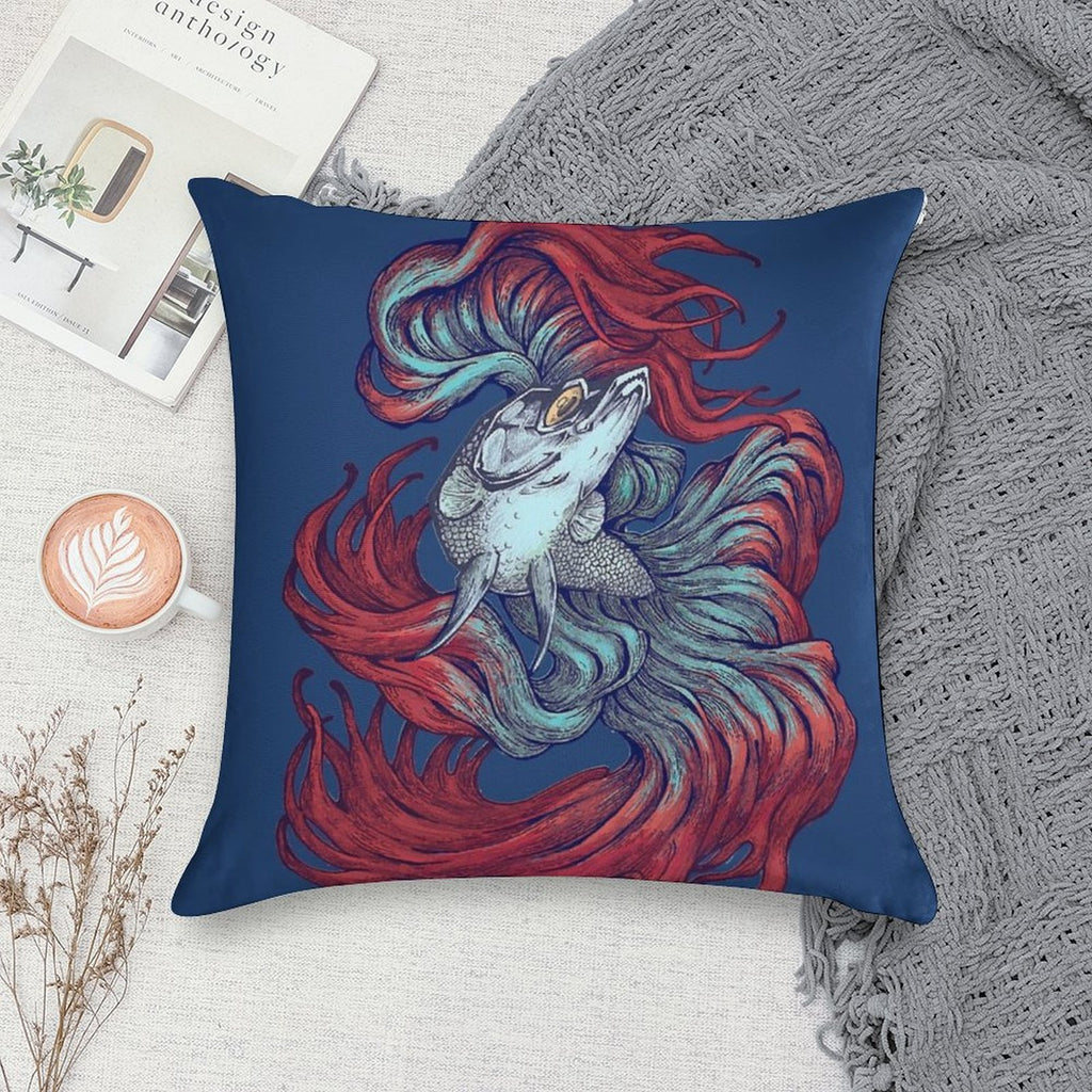 Betta New Wave Soft Skin-Friendly Throw Pillow